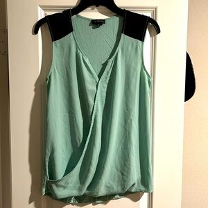 The Limited Aqua Sleeveless Blouse
